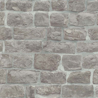 Brick Gray Wood Stone Wallpaper Roll, Modern Urban Chic Wall DÃ©cor