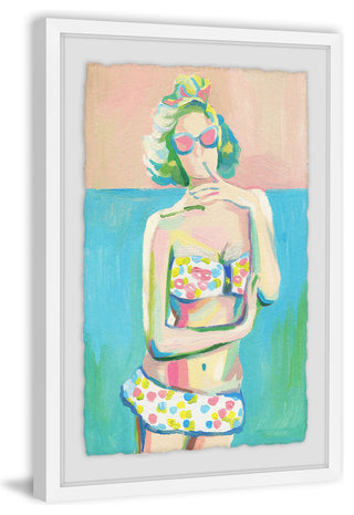 "Coquette" Framed Painting Print, 8"x12"