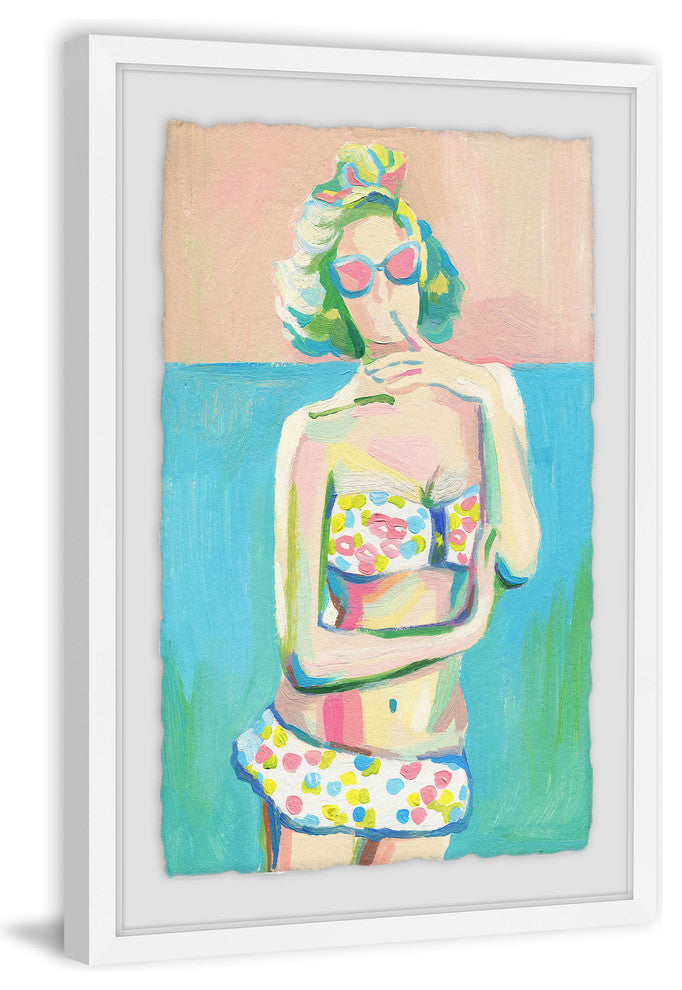 "Coquette" Framed Painting Print, 8"x12"