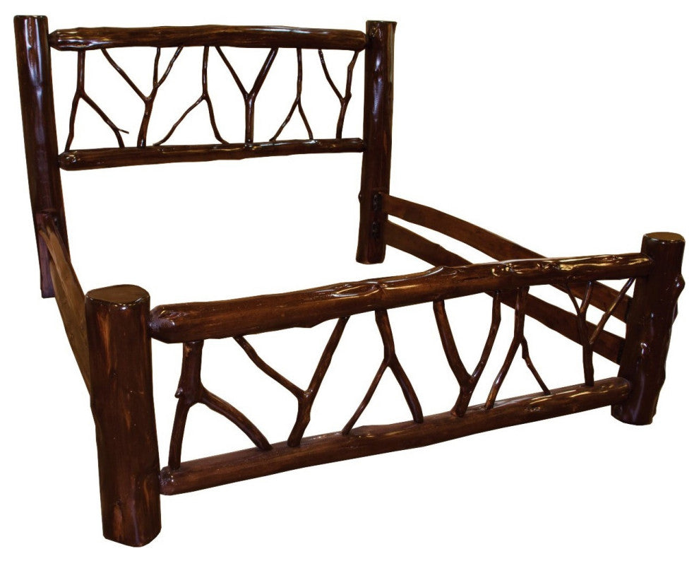 Adirondack Collection Twig Bed, Full