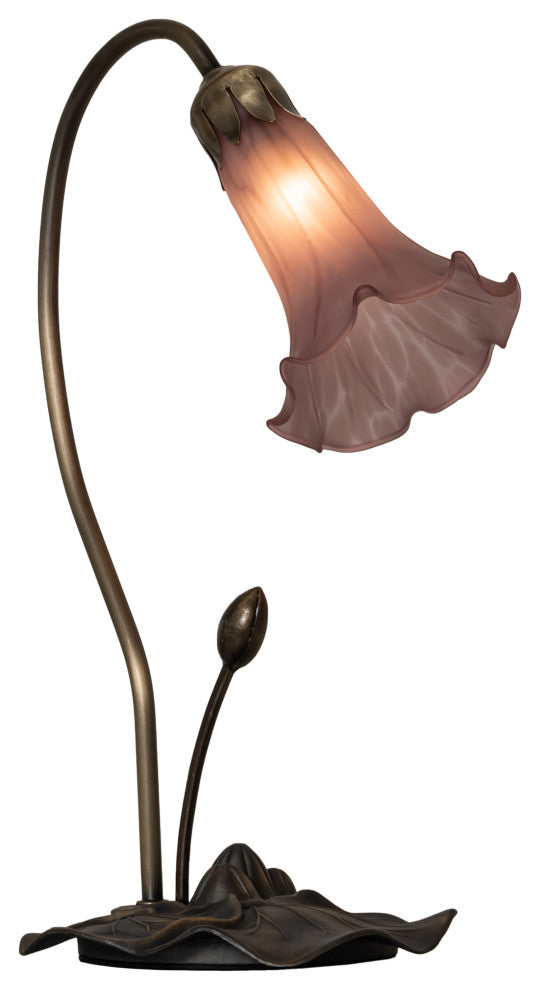 Meyda Lighting 13820 16" High Purple Pond Lily Accent Lamp