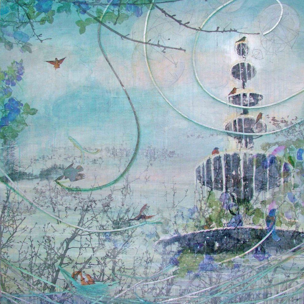 "Drowning Fountain" Print on Canvas by Tracy Silva Barbosa