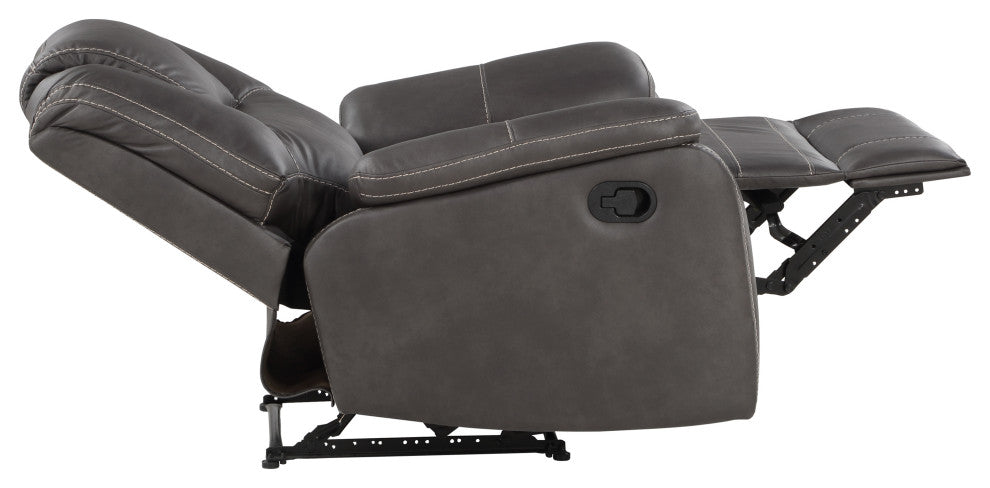 Katrine Manual Recliner, Charcoal