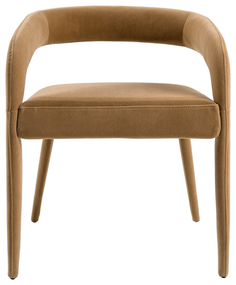 Modrest Mundra Modern Tan Fabric Dining Chair