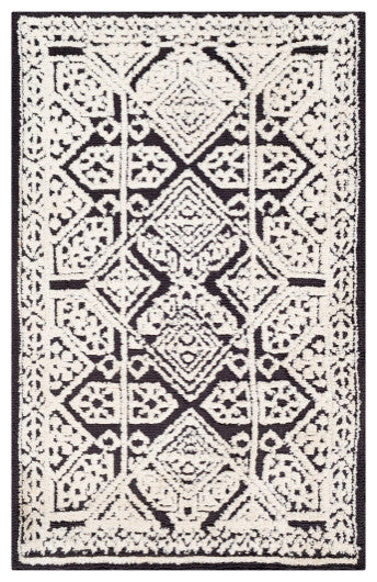 Surya Padma PAM-2302 3'6"x5'6" Rug, Charcoal/Beige