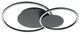 Palma 2-Light Integrated LED Ceiling Light, Structured Black Finish