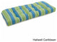 42"x19" U-Shaped Tufted Settee/Bench Cushion, Haliwell Caribbean