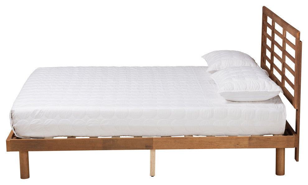 Nico Ash Walnut Platform Bed, King