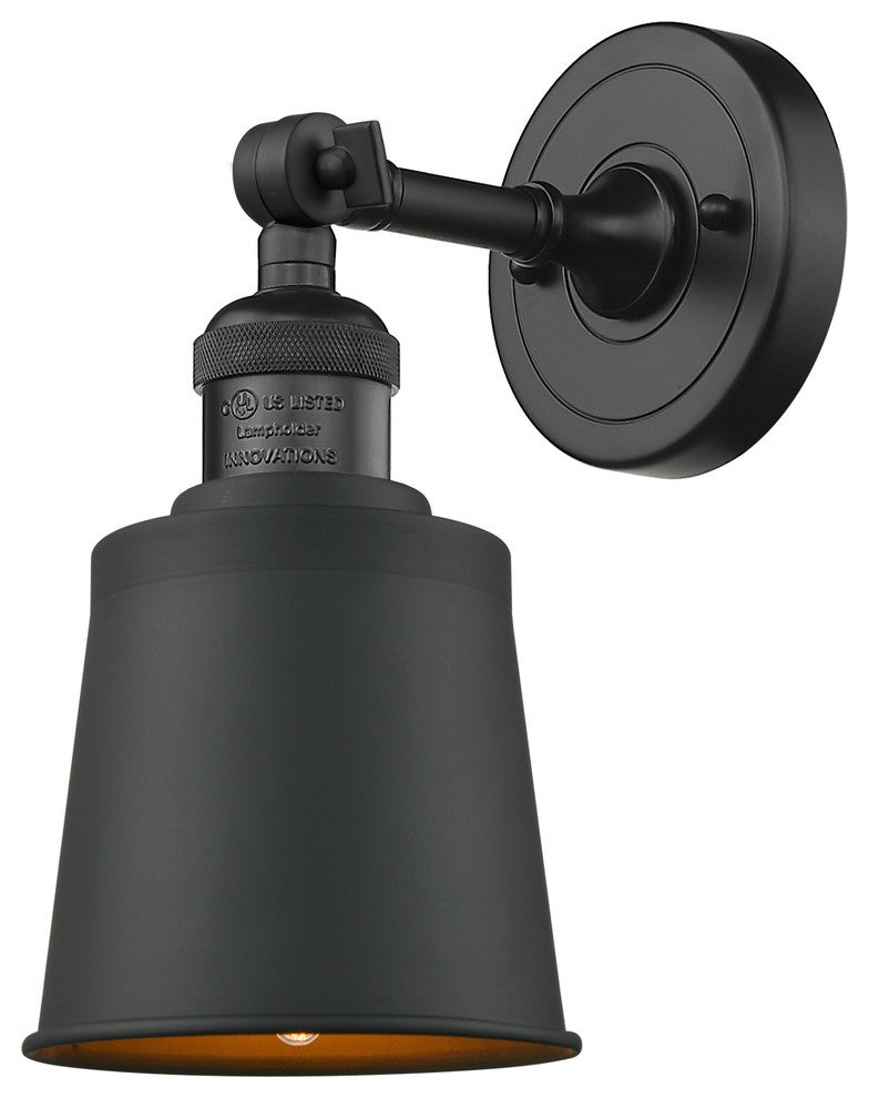Addison 1-Light Sconce, Matte Black, Matte Black