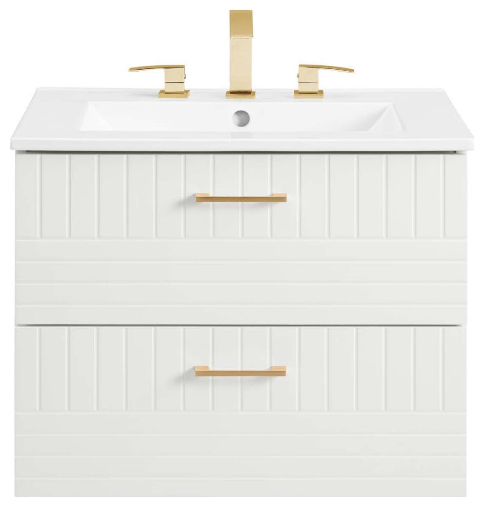 Daybreak 24" Bathroom Vanity, White White
