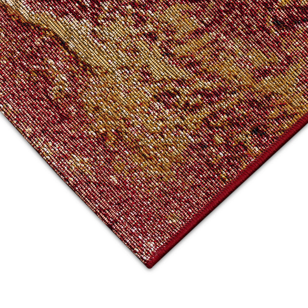 Marina Lava Indoor/Outdoor Rug, Red, 8'10"x11'9"