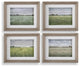 Quiet Meadows Art Print, Pine Wood with White Wash