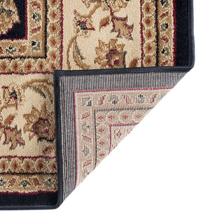 Gabrielle Traditional Oriental Black Rectangle Area Rug, 9' x 12'