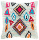 Surya Settat STT-001 20"x20" Pillow Cover, Beige/Blue/Black/Orange/Pink/Cream