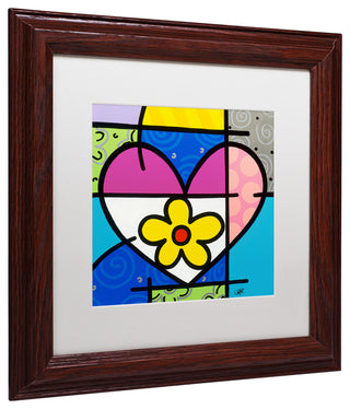 Roberto Rafael 'Big Heart II' Matted Framed Art