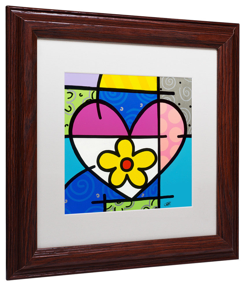 Roberto Rafael 'Big Heart II' Matted Framed Art