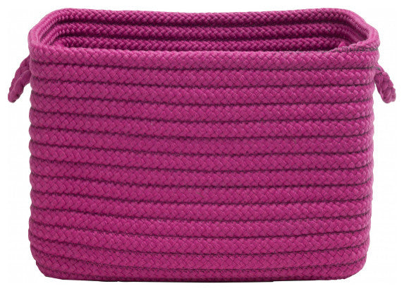 Colonial Mills Basket Modern Farmhouse Home Vibrant Pink Rectangle