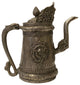 Chinese Handmade Metal Silver Color Dragons Vase Teapot Jar Display Hws1830