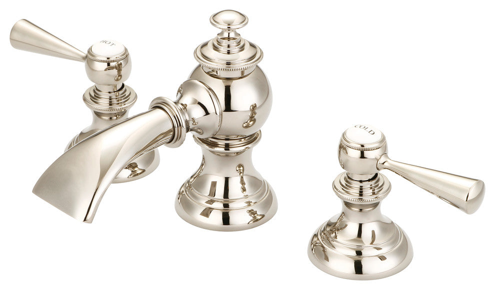 Water Creation Modern Classic Widespread Lavatory Faucet With Pop-Up Drain