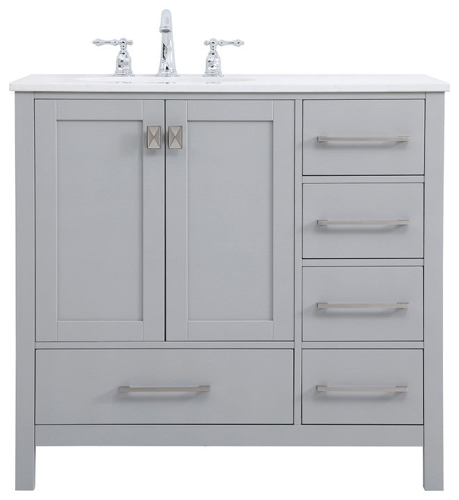 Isabel Grey 36" Single Sink Bathroom Vanity
