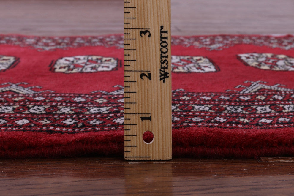 2' 0" X 3' 0" Hand Knotted Signed Silky Bokhara Wool Rug - Q13846
