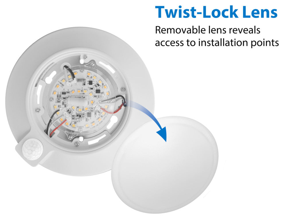 RSDSM 4" Selectable Surface Mount Downlight With PIR Motion Sensor