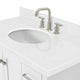 Ariel Cambridge 42" Single Oval Sink Vanity, Carrara Quartz