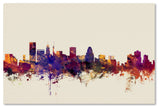 Michael Tompsett 'Baltimore Maryland Skyline' Canvas Art, 47"x30"