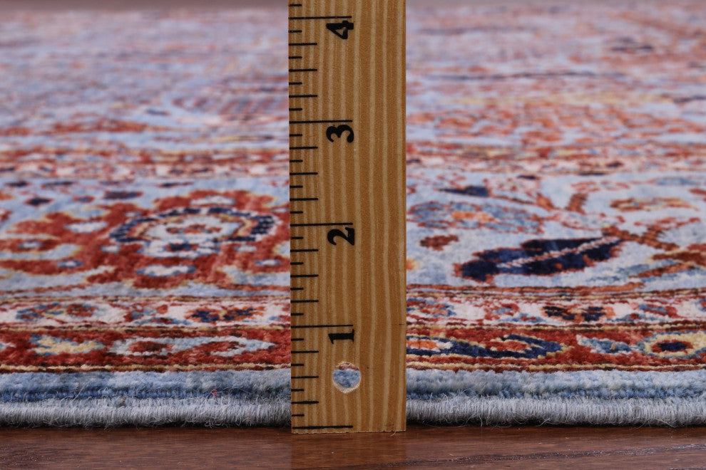 8' Square Persian Ziegler Handmade Wool Rug - Q12887
