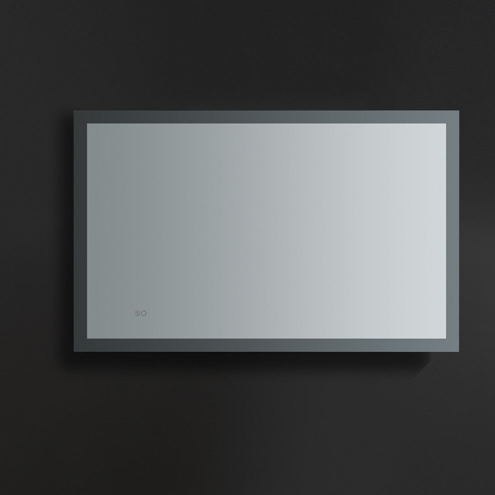 Angelo Bathroom Mirror With Halo Style LED Lighting and Defogger, 48"x30"