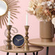 Turned Wooden Candle holders, 2 Piece Set