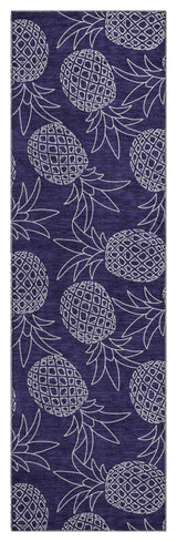 Addison Premium Washable Mayfield AMF161 blue 2'3" x 7'6" Runner Rug