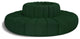 Arc Upholstered Outward Curved Modular Sectional, Green, 8-Piece: Reverse Corner (8), Boucle Fabric