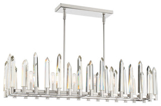 Crystorama WAT-B2006-PN, 6-Light Chandelier, Polished Nickel