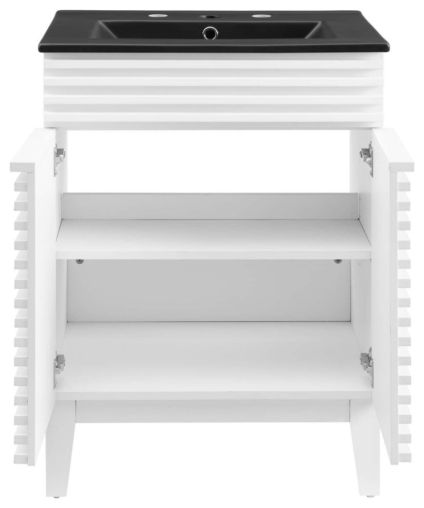 Render 24" Bathroom Vanity - White Black