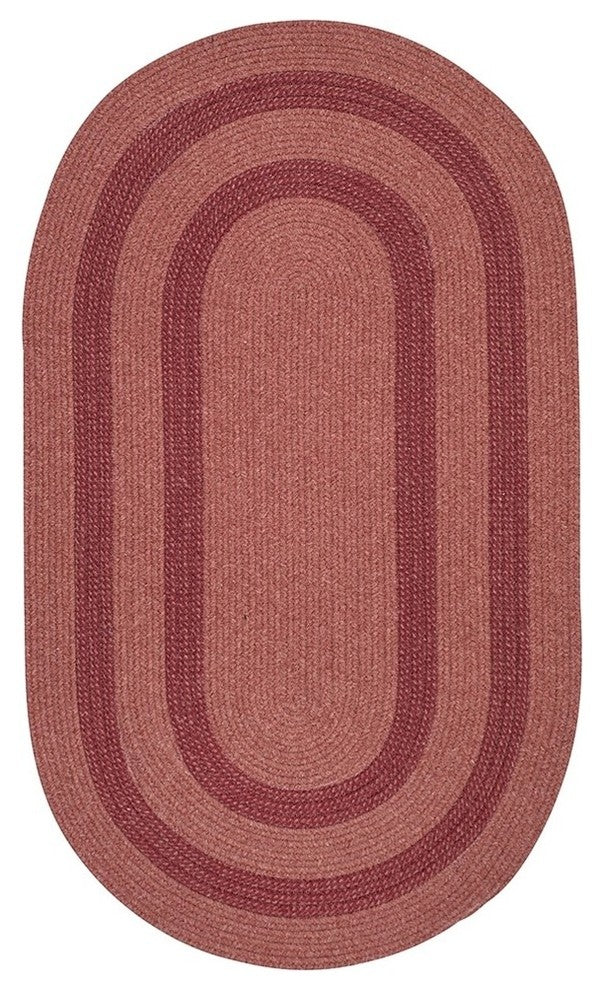 Colonial Mills Graywood GW73 Cedar Bordered Area Rug, Oval 2'x3'