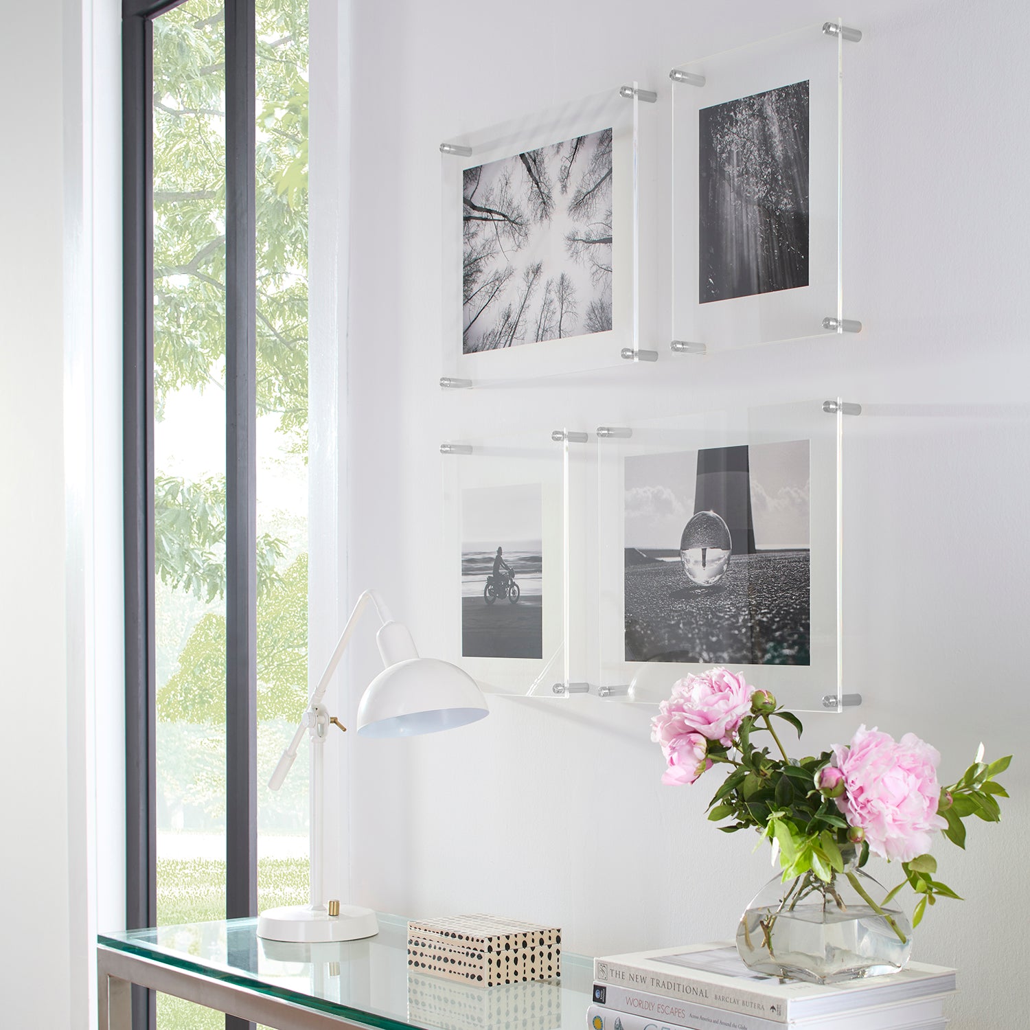 Set of 4 UV Grade Acrylic Floating Gallery Wall