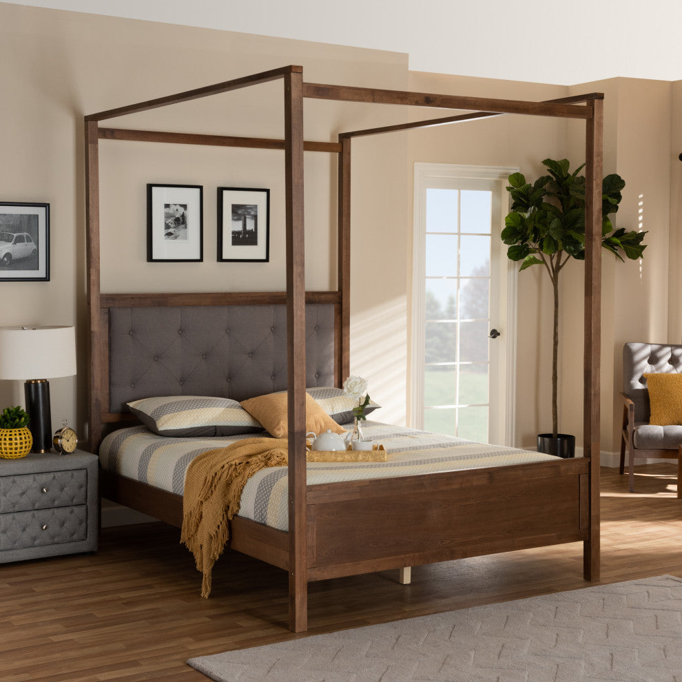 Inglott Modern Farmhouse Canopy Bed