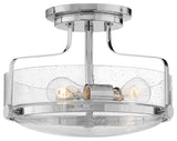Hinkley Harper 14.5" Semi-Flush Ceiling Light, Chrome