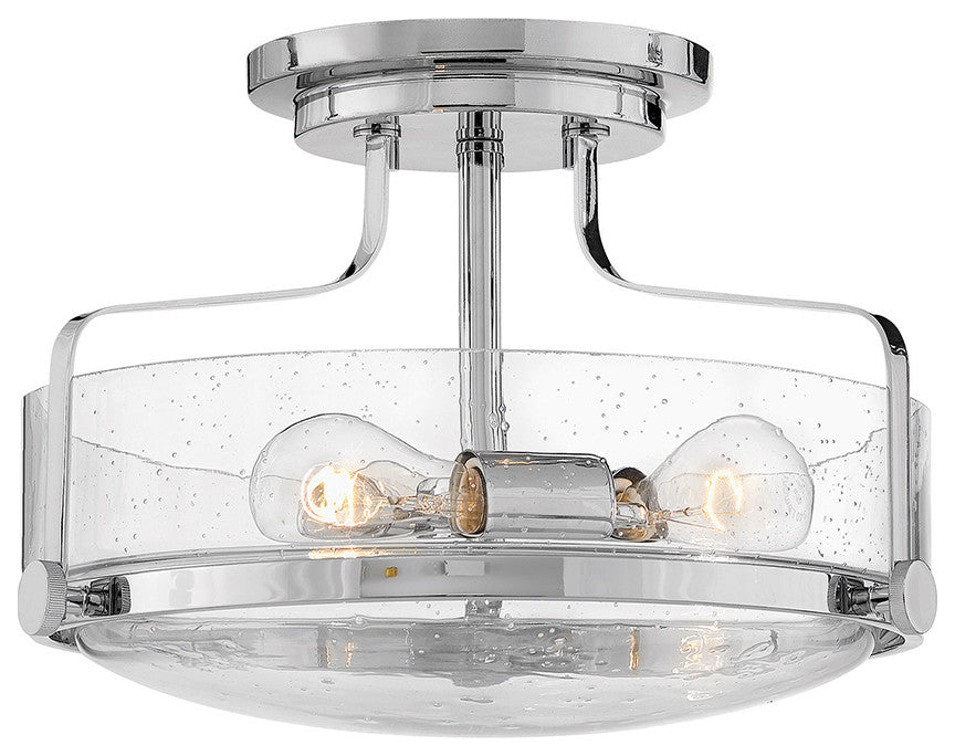 Hinkley Harper 14.5" Semi-Flush Ceiling Light, Chrome
