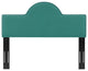 Headboard, King Size, Velvet, Teal Blue, Modern Contemporary, Bedroom Master