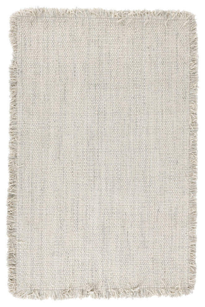 Bradbury Solid Wool Blend Area Rug by Kosas Home, Ivory, 9x12