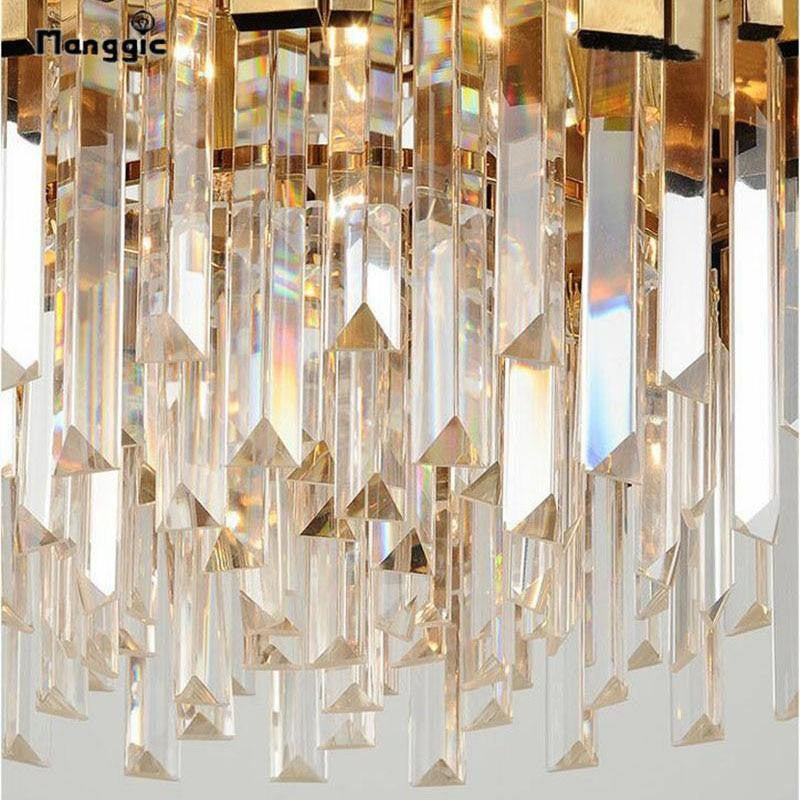 Gio Gold Collection 3-Tier Crystal Chandelier, Diameter 24"