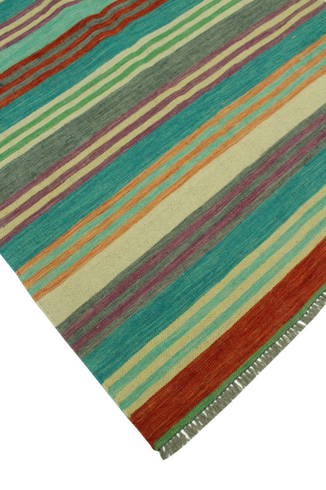 Winchester Kilim Mohidil Red/Green Rug, 3'10x6'3