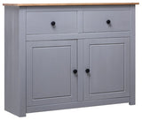 vidaXL Sideboard 2-Drawer Cupboard Sideboard Buffet Cabinet Solid Pinewood