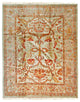 Beige Traditional All Over Oushak Area Rug