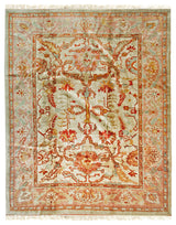Beige Traditional All Over Oushak Area Rug