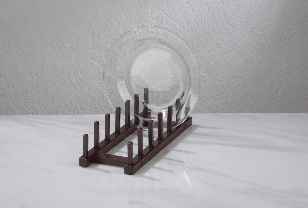 Wooden Plate Storage Rack - Thumbnail 3