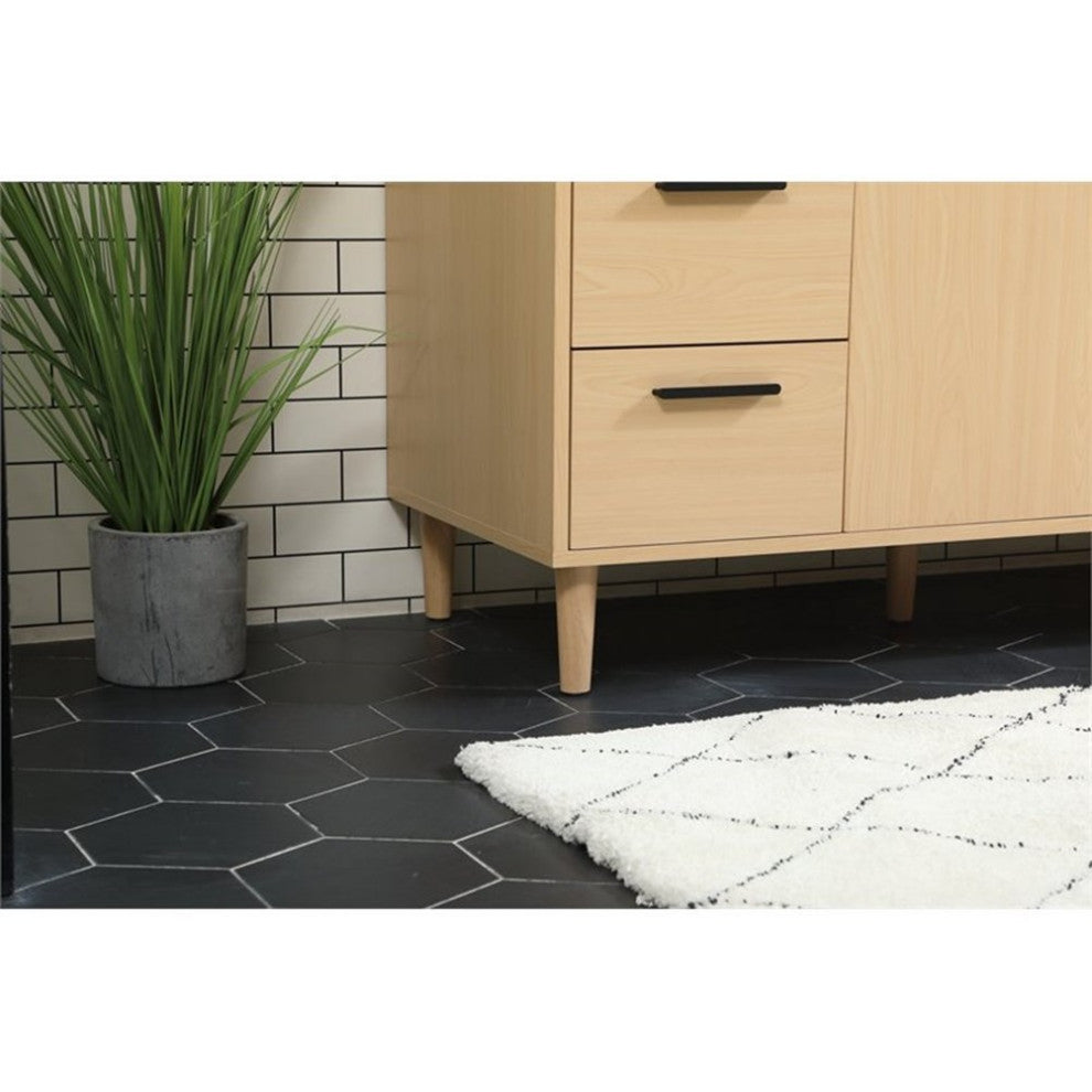 Elegant Decor Baldwin Bathroom Vanity Maple