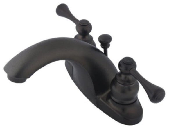 Two Handle 4" Centerset Lavatory Faucet with Retail Pop-up